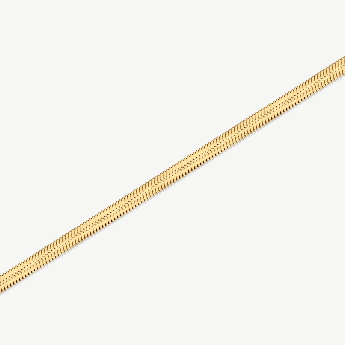 D.Louise Gold Essentials Flat Snake Chain Bracelet