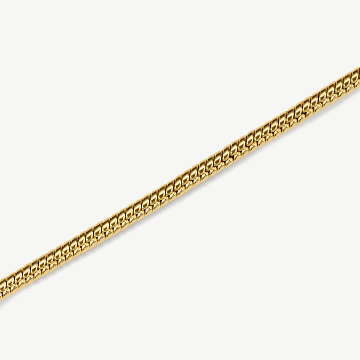 D.Louise Gold Classic Snake Chain Friendship Bracelet