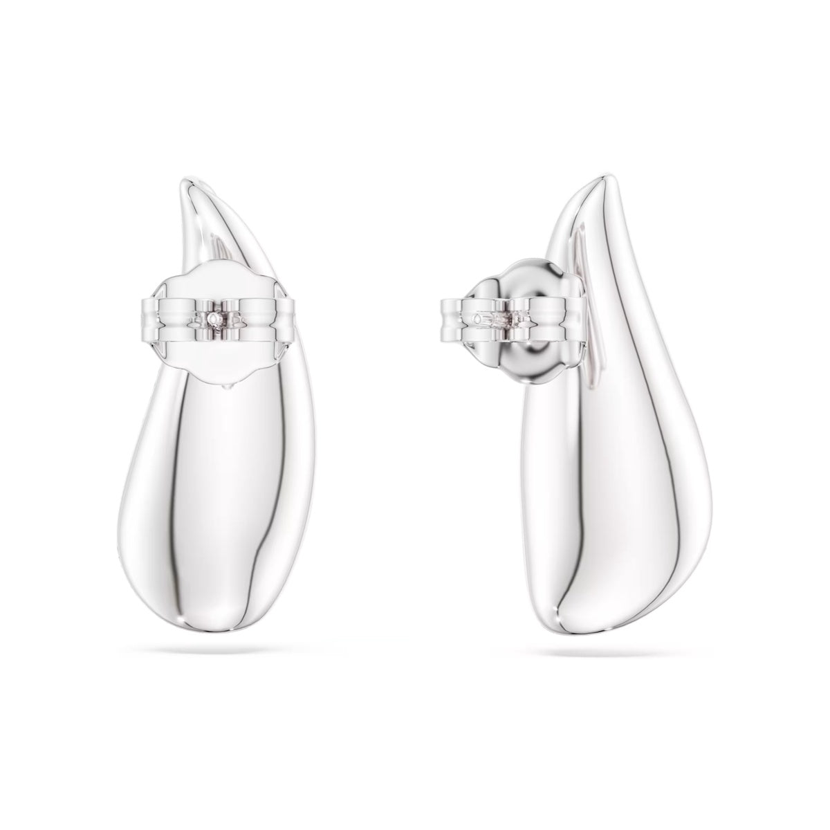 Swarovski Classica Sterling Silver White Round Cut Drop Earrings