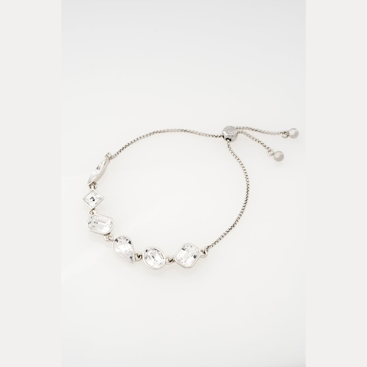 Ted Baker Silver Juliet Jewel Chain Crystal Sliding Bracelet