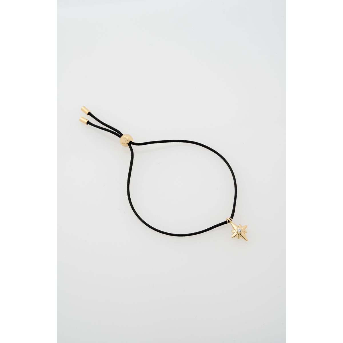 Ted Baker Gold Soul Star Charm Black Crystal Slider Bracelet