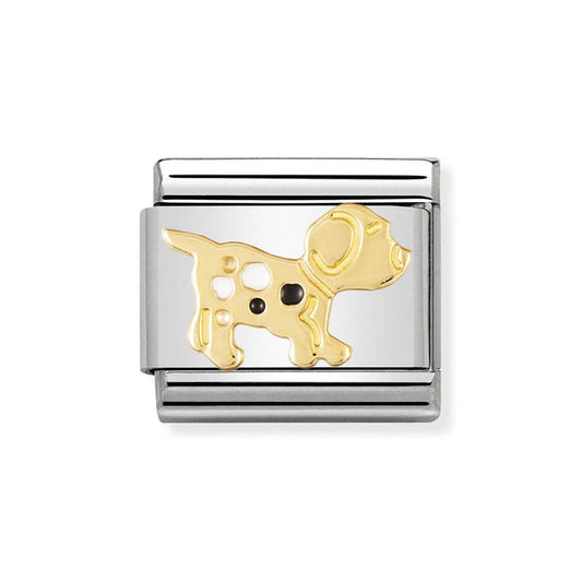 Nomination Gold Dog Charm