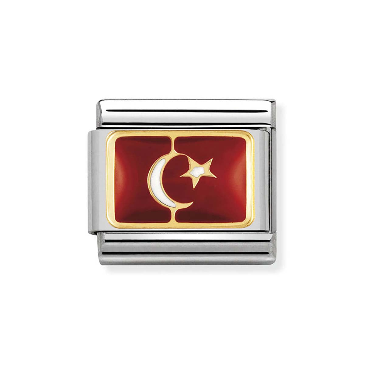 Nomination Turkey Flag Charm