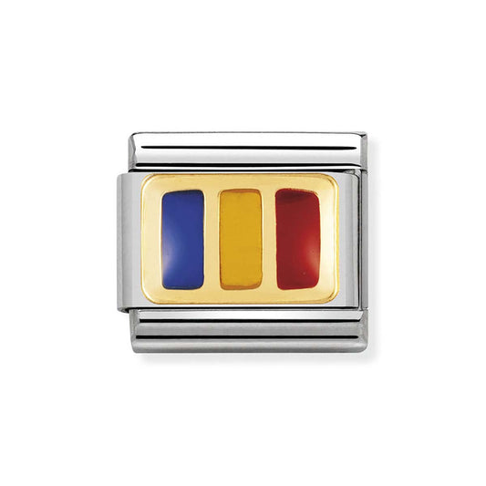 Nomination Romania Flag Charm