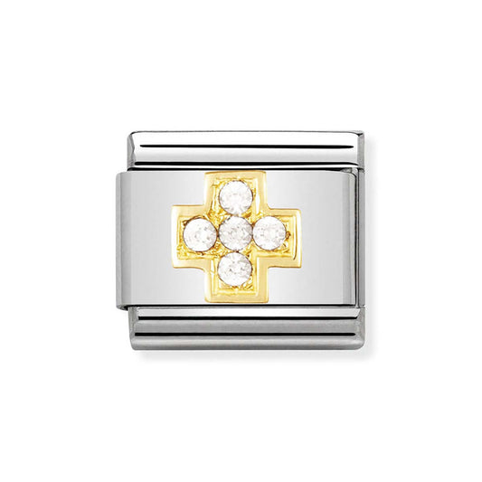 Nomination CZ Cross Charm