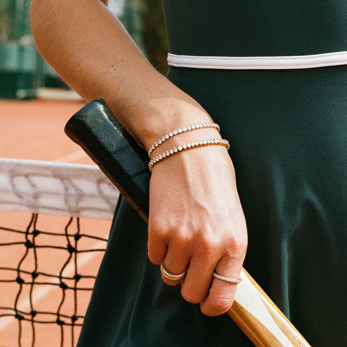 D.Louise Gold CZ Tennis Bracelet