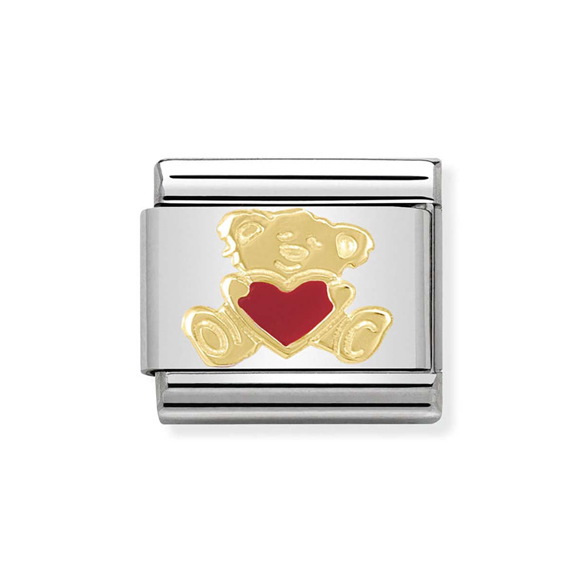 Nomination Bear With Heart Charm