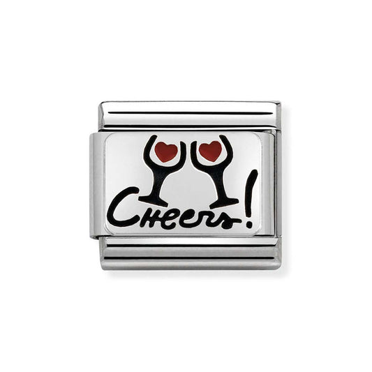 Nomination Silvershine Cheers Glasses Charm