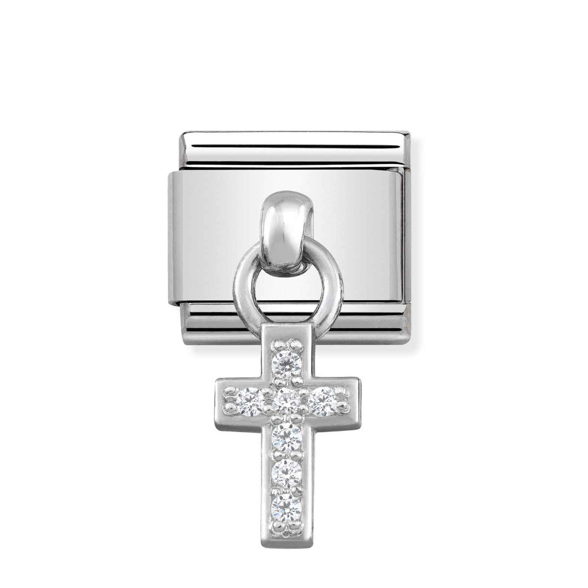 Nomination Silver Hanging Cross Charm
