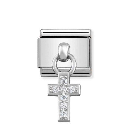 Nomination Silver Hanging Cross Charm
