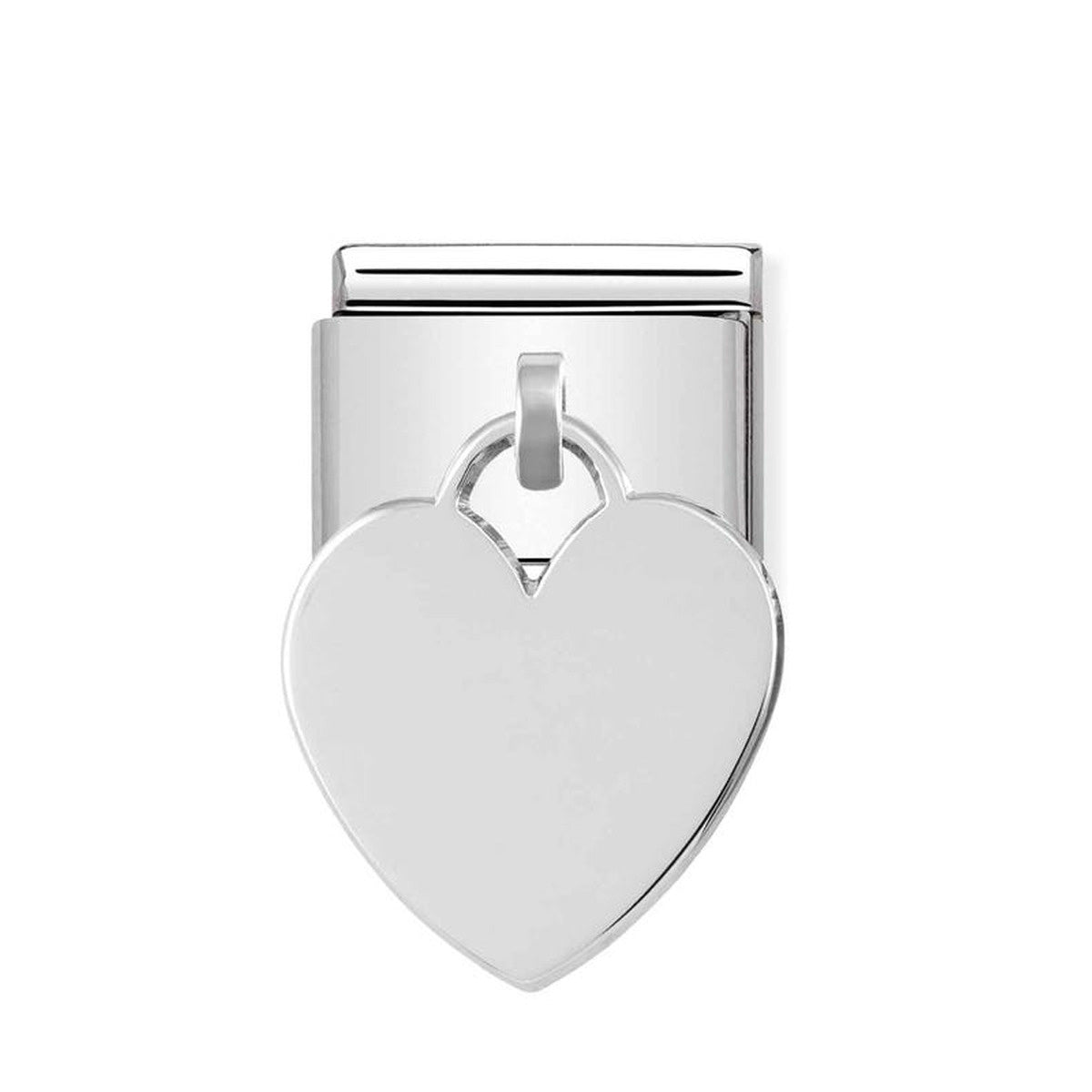 Nomination Silver Heart Engraving Charm