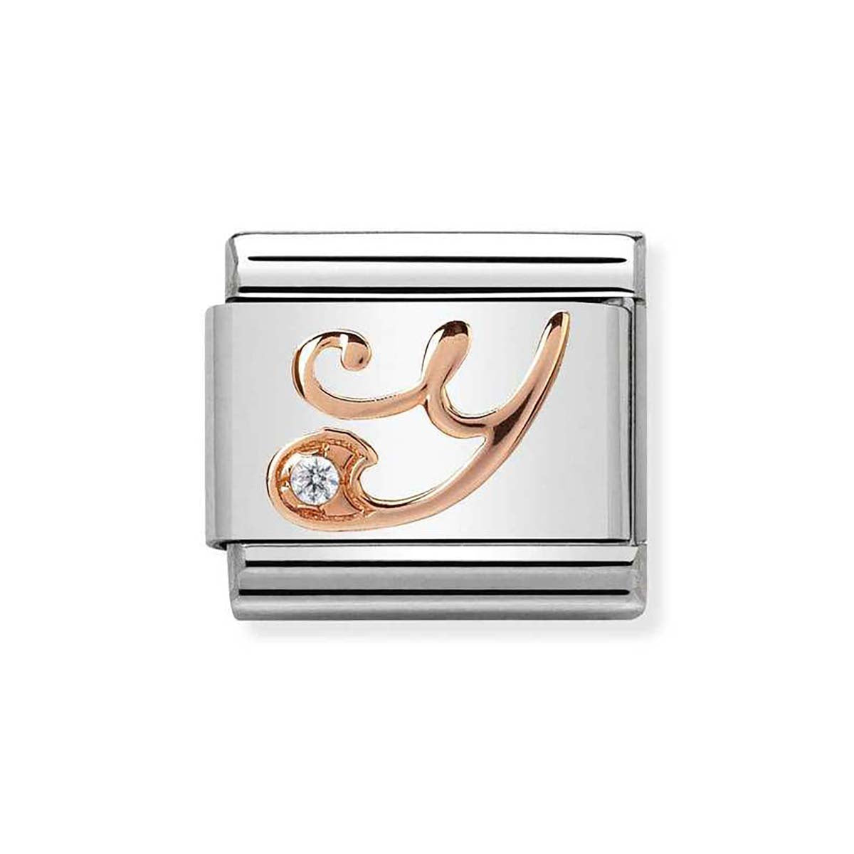 Nomination Rose Gold Letter Y Charm