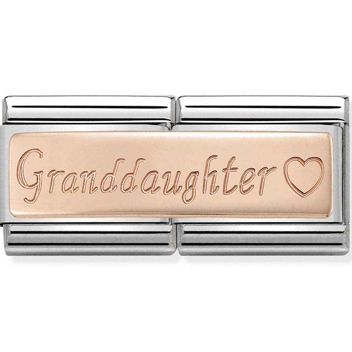 Nomination Rose Gold Granddaughter Charm
