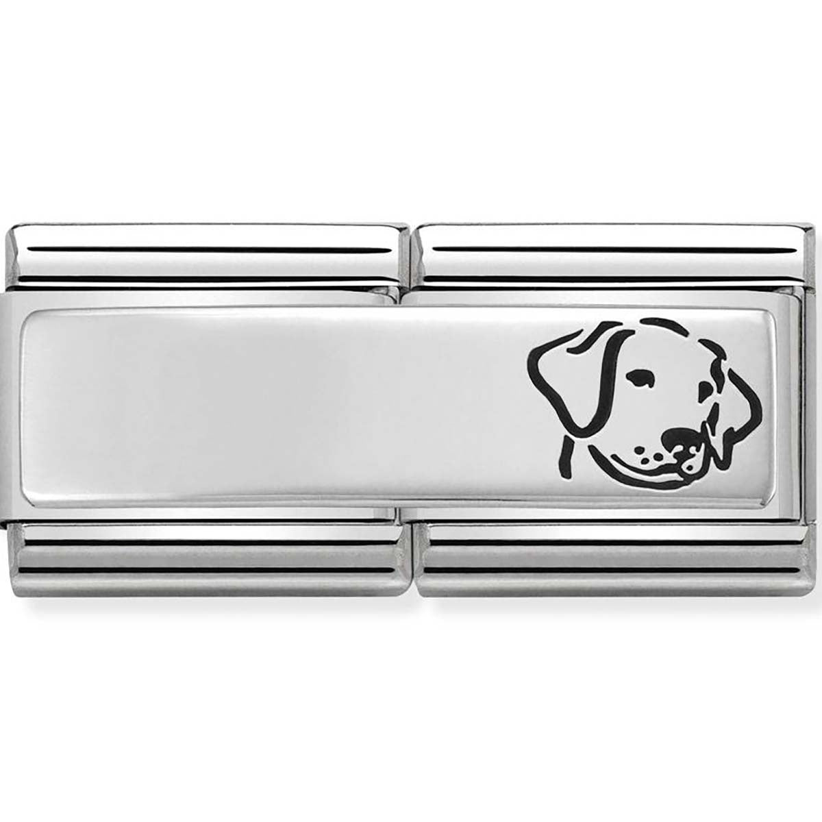 Nomination Silver shine Double Dog Charm