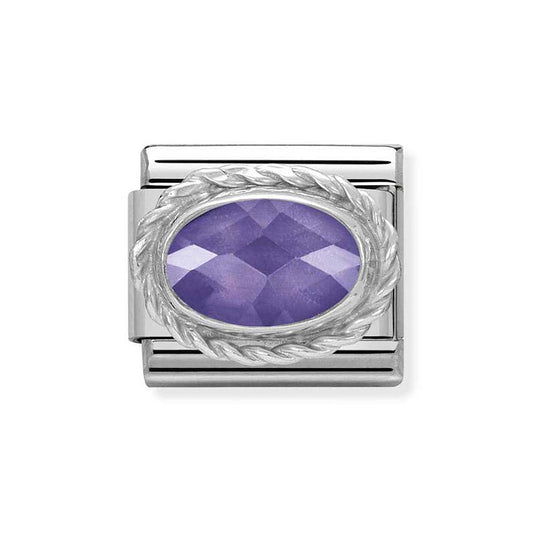 Nomination Purple Cubic Zirconia Charm