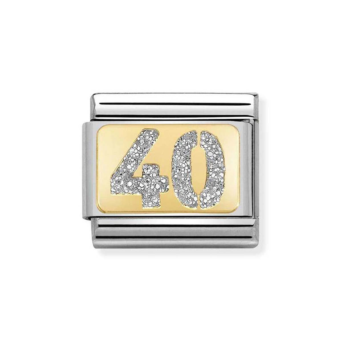 Nomination 40th Birthday Glitter Charm