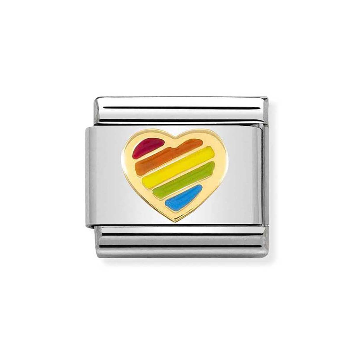 Nomination Rainbow Heart Charm