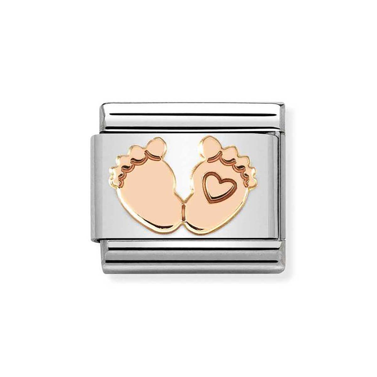 Nomination Rose Gold Baby Feet Charm
