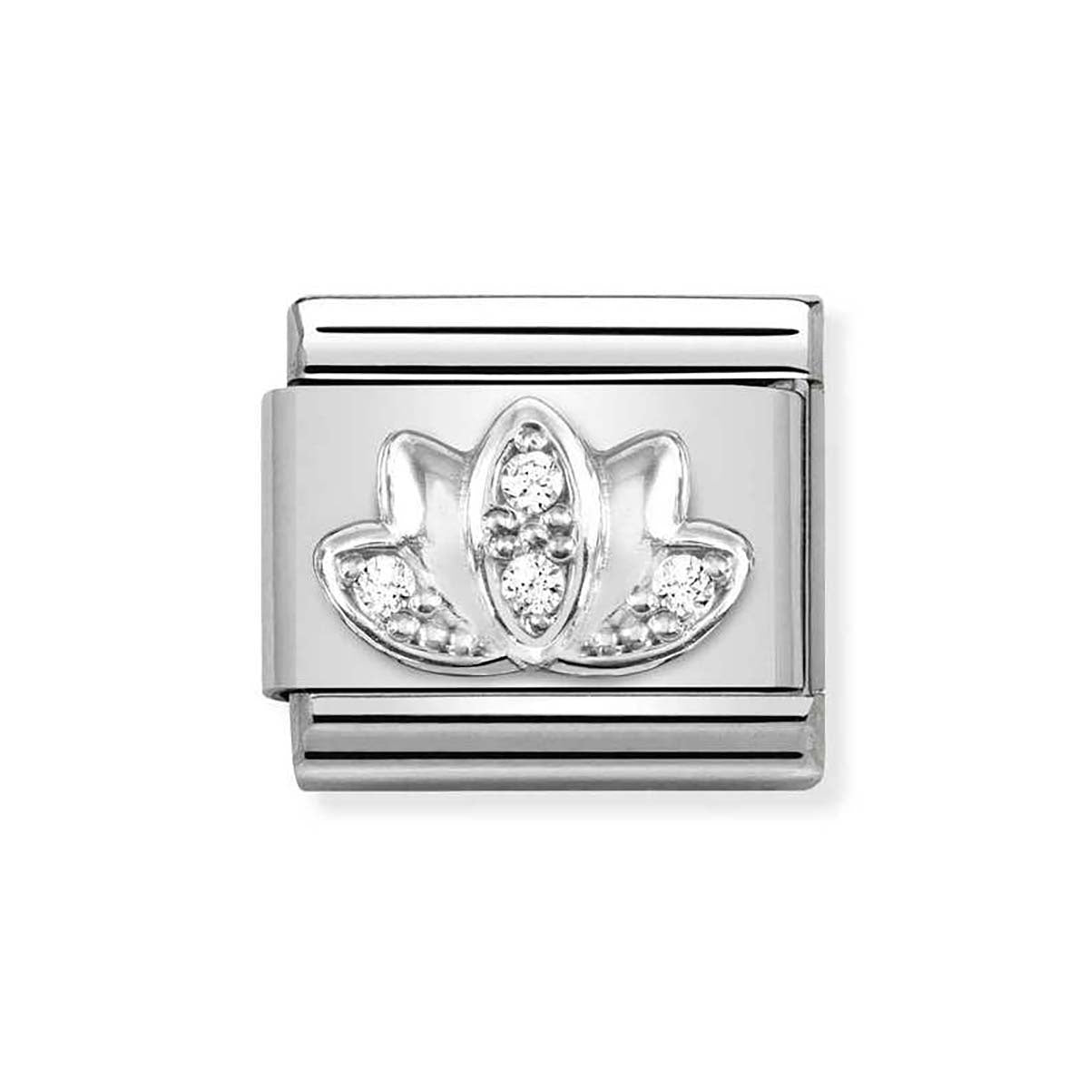 Nomination Silver Lotus Flower Charm