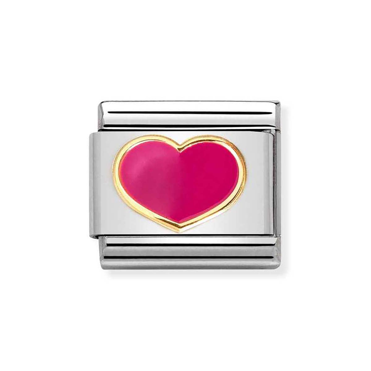 Nomination Fuchsia Pink Heart Charm