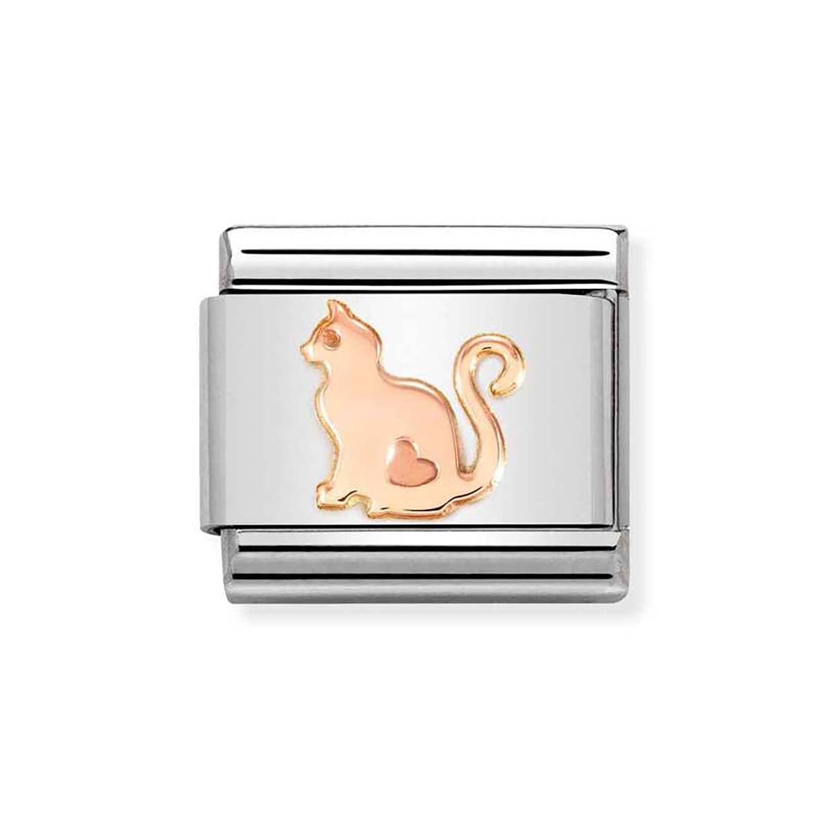 Nomination Rose Gold Cat Charm