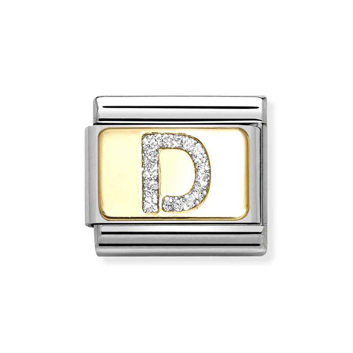 Nomination Gold Glitter D Charm