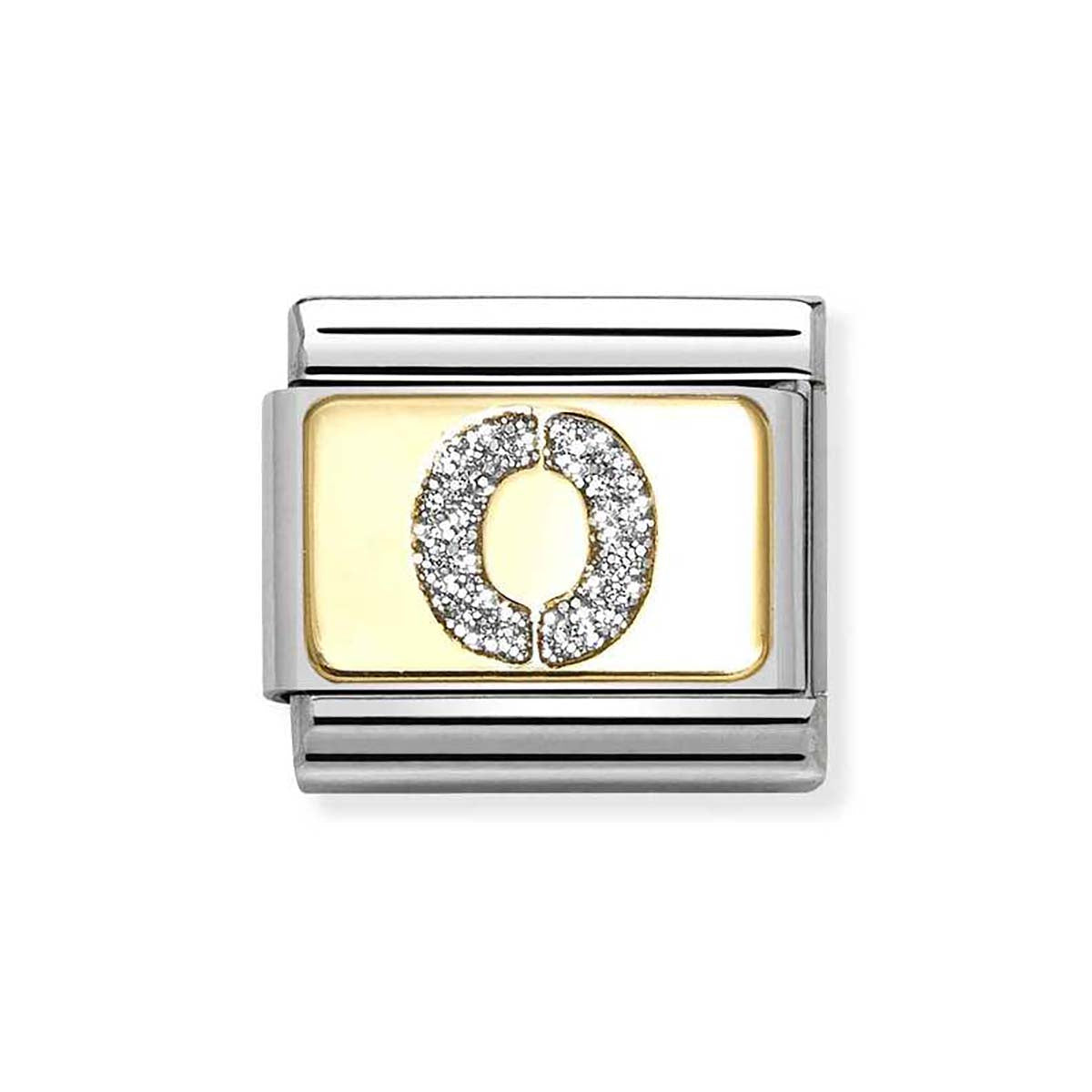 Nomination Gold Glitter O Charm