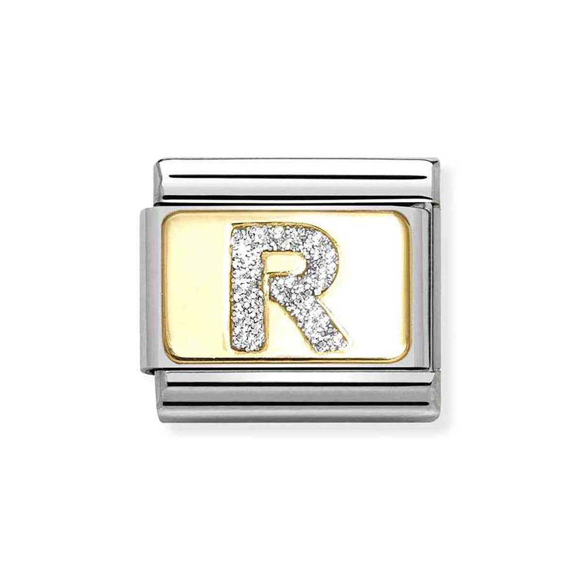 Nomination Gold Glitter R Charm