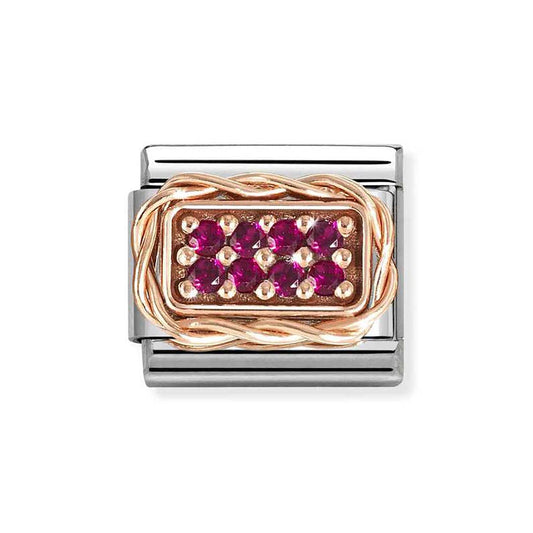 Nomination Pave Red Crystal Charm