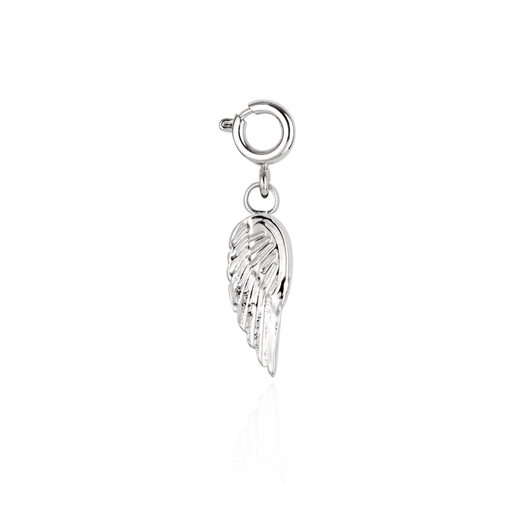 Over & Over Silver Stainless Steel Wing Charm