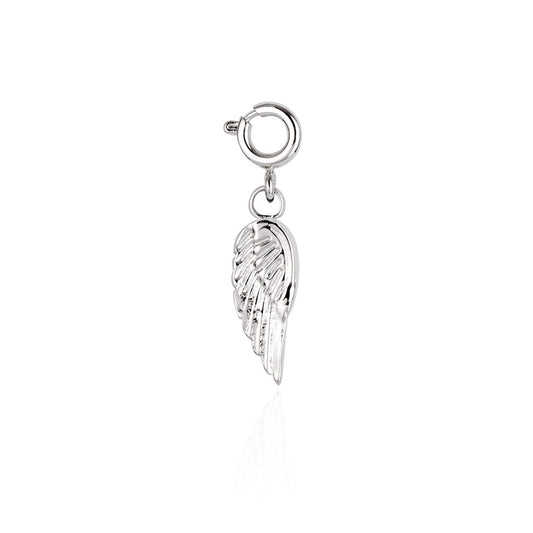 Over & Over Silver Stainless Steel Wing Charm