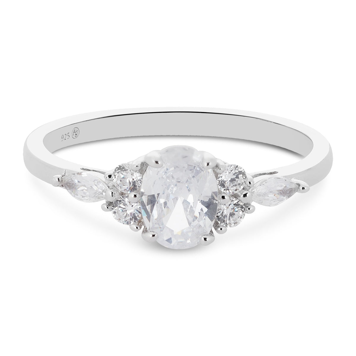 Argento Silver Vintage Oval Custer Ring