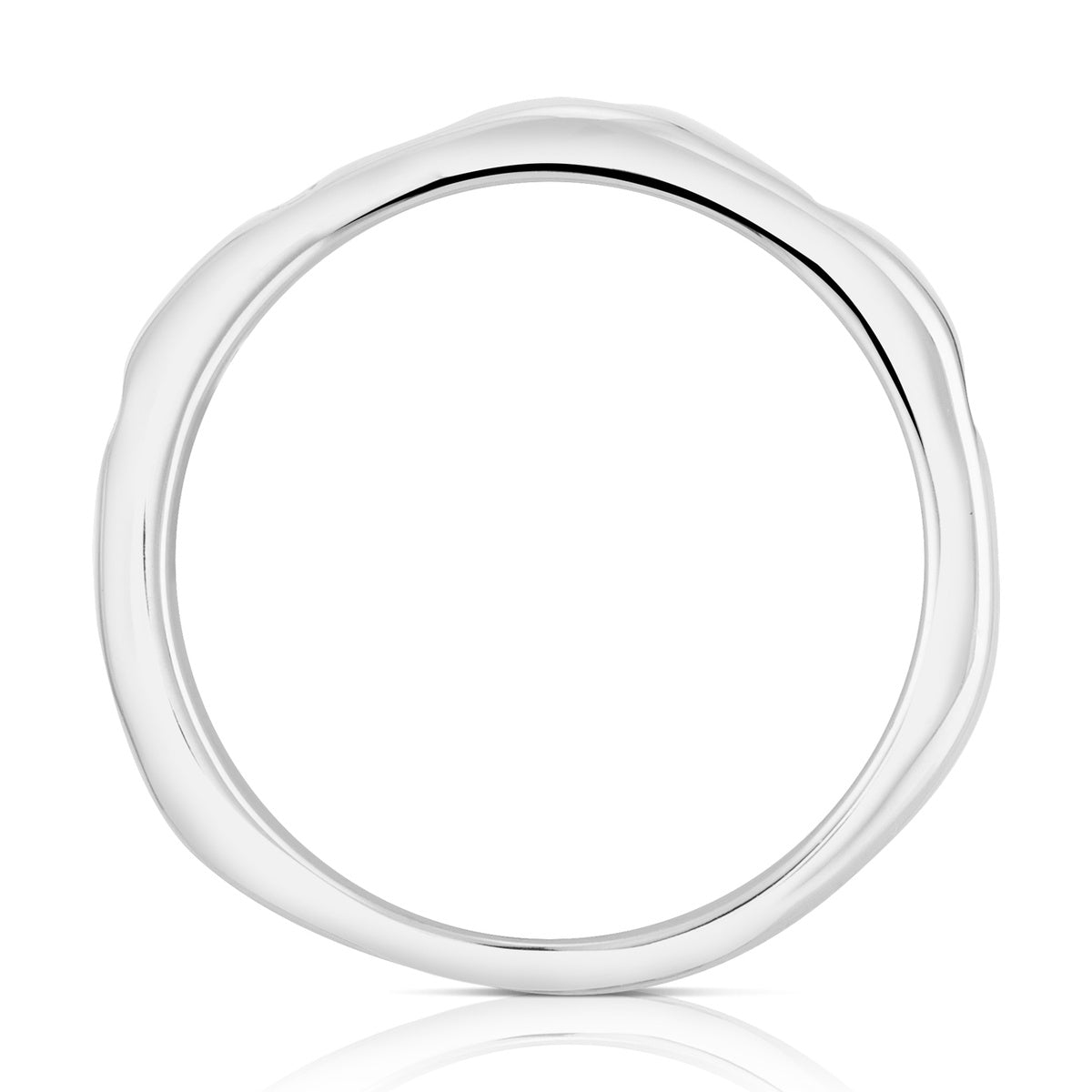 Argento Silver Molten Star Ring