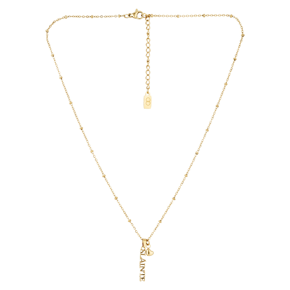 Over & Over Gold 14k Plated Stainless Steel Sláinte Necklace