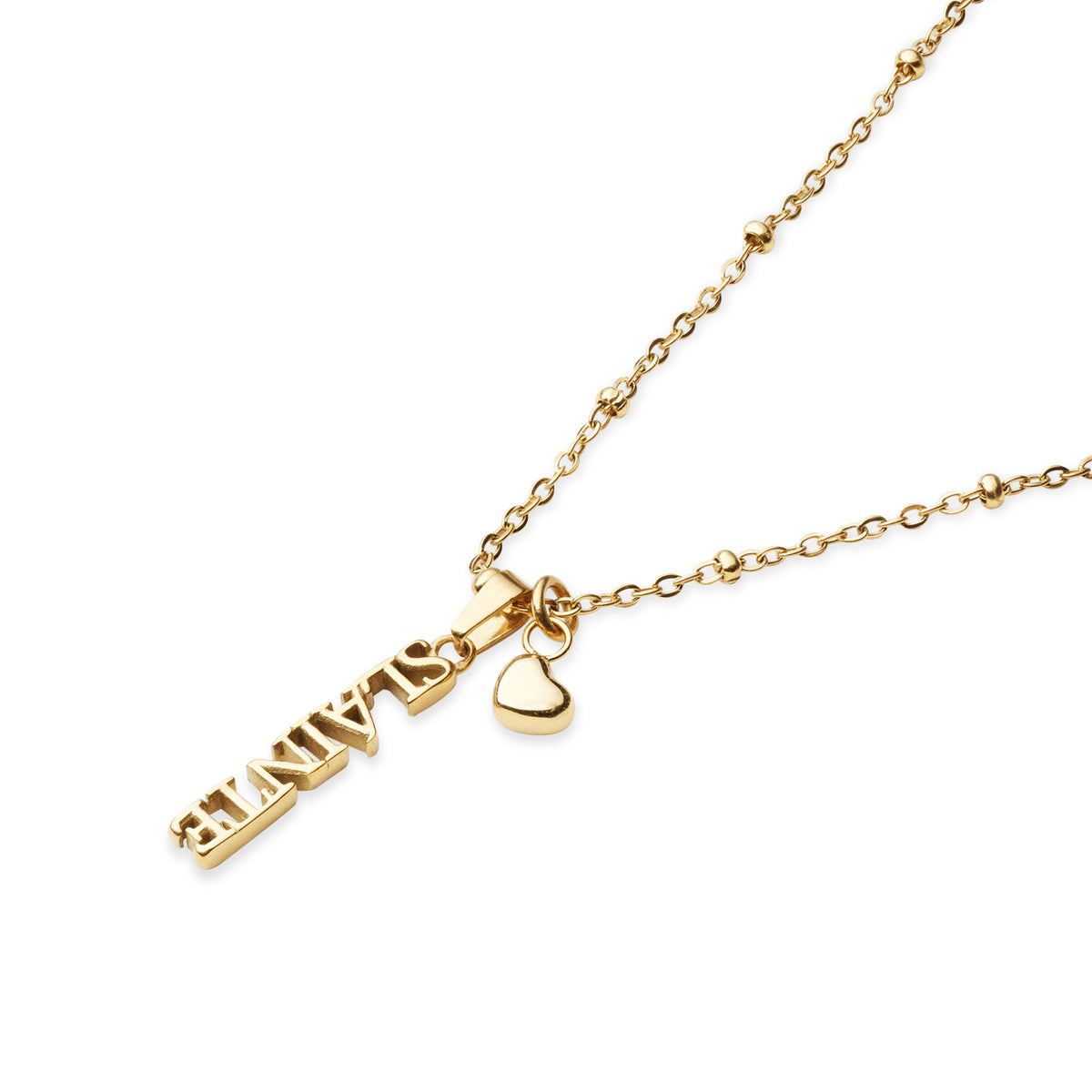 Over & Over Gold 14k Plated Stainless Steel Sláinte Necklace