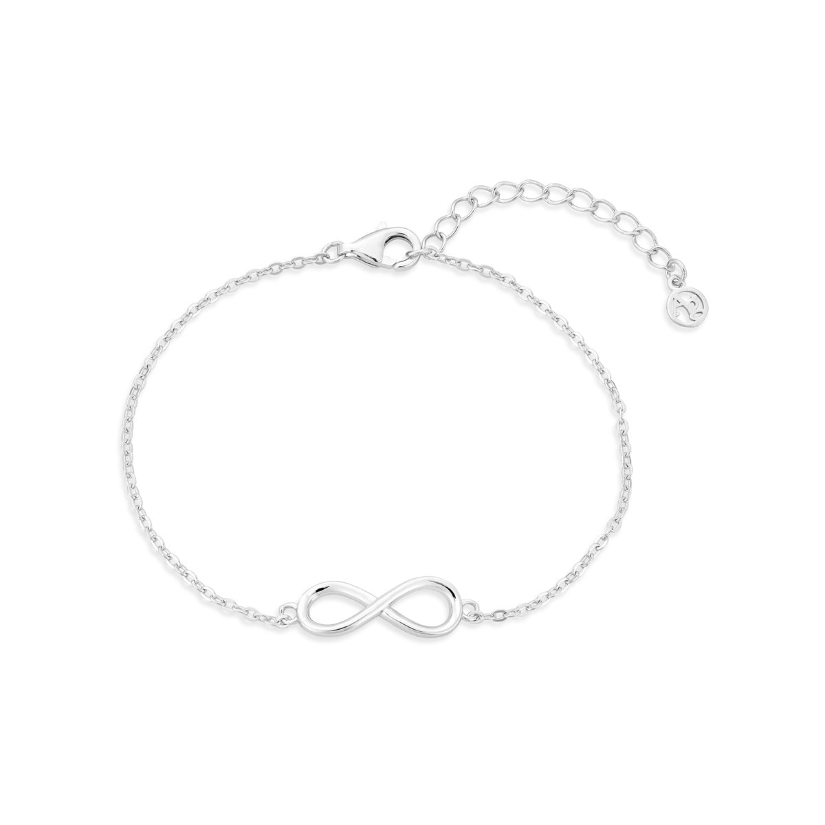 Argento Silver Classic Polished Infinity Bracelet