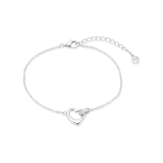 Argento Silver Interlocking Love Bracelet