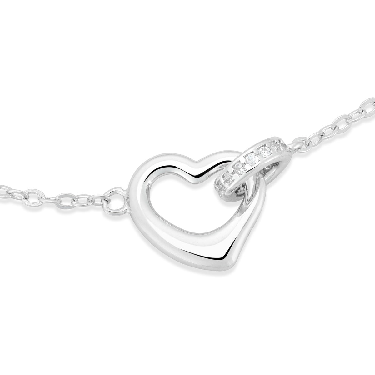 Argento Silver Interlocking Love Bracelet