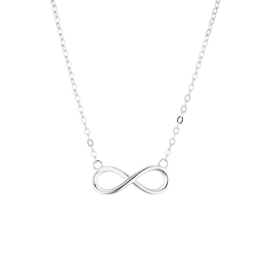 Argento Silver Classic Polished Infinity Necklace