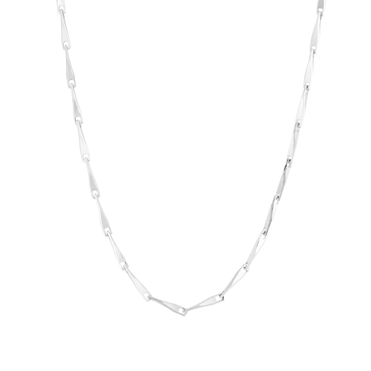 Argento Silver Twisted Chain Necklace