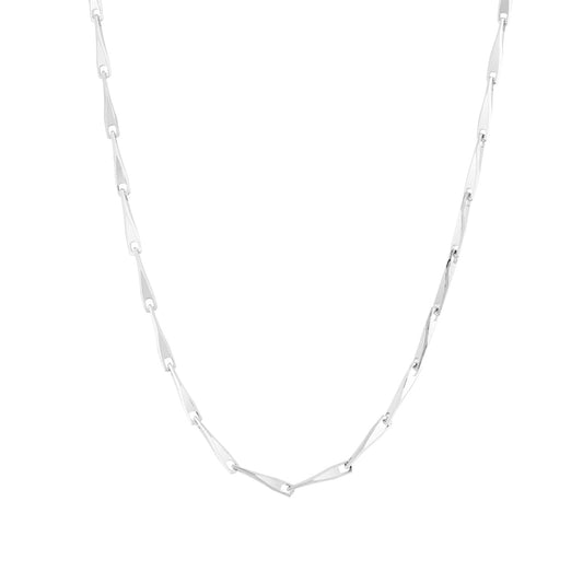Argento Silver Twisted Chain Necklace