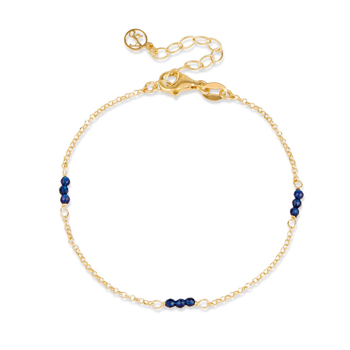 Argento Gold Blue Lapis Bracelet