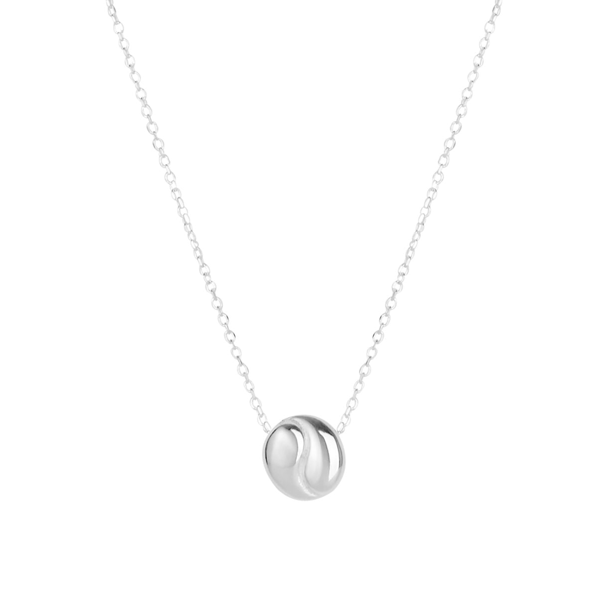 Argento Silver Puff Mini Knot Necklace
