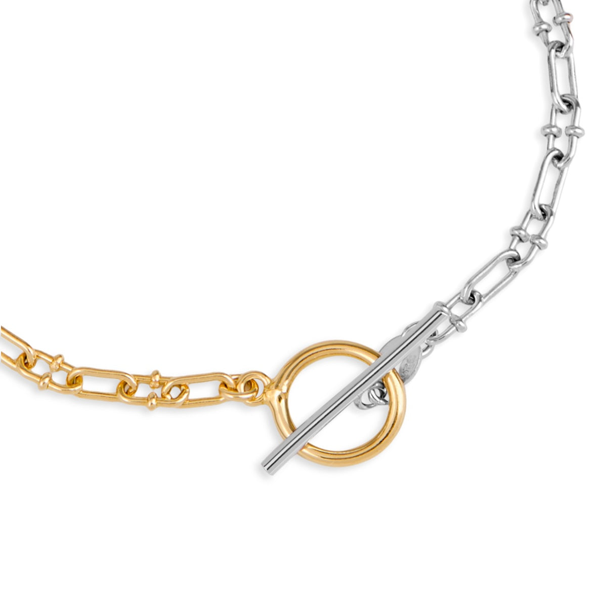 Argento Gold Luxe Two Tone T-Bar Bracelet