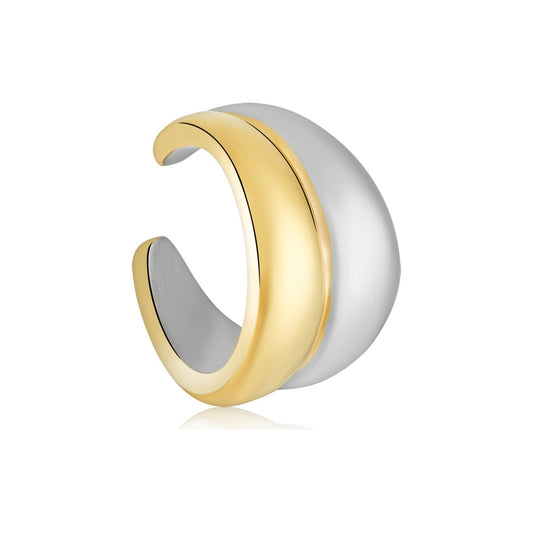 Over & Over Two-Tone Stainless Steel Ear Cuff