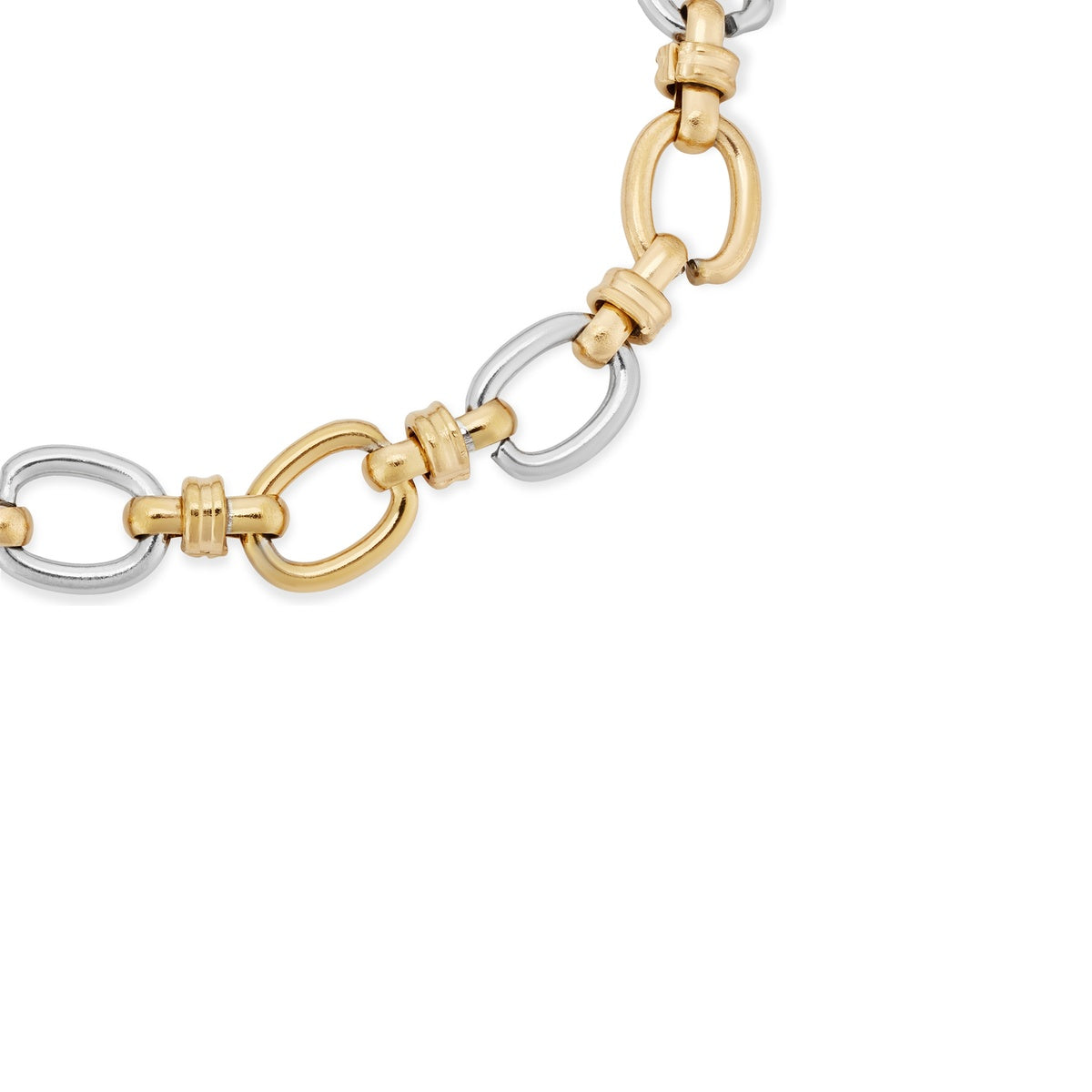 Over & Over Two-Tone Stainless Steel Chain Bracelet