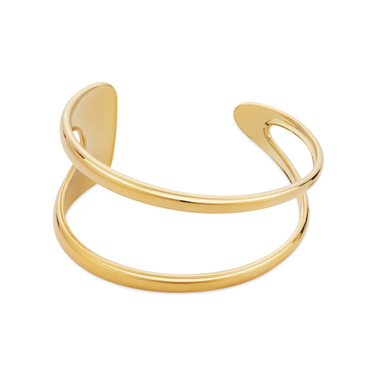 Over & Over Gold Stainless Steel Open Cuff Bracelet