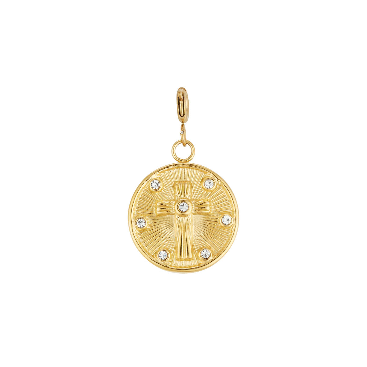 Over & Over Gold Stainless Steel Divine Light XL Charm
