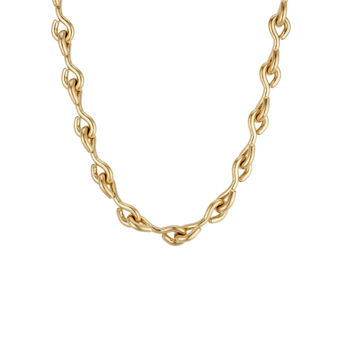 Over & Over Gold Stainless Steel Infinity Chain Necklace