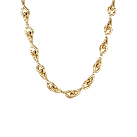 Over & Over Gold Stainless Steel Infinity Chain Necklace